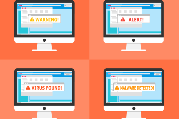 Free warning alert detected vector