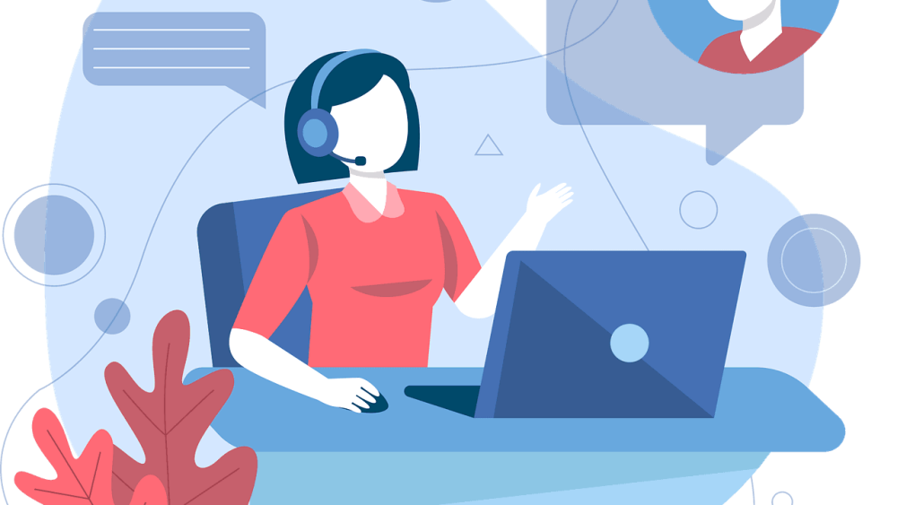 Free call center customer service business solutions vector