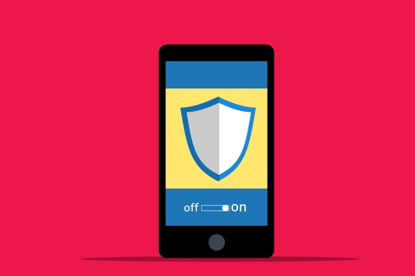 Free cyber security phone login vector
