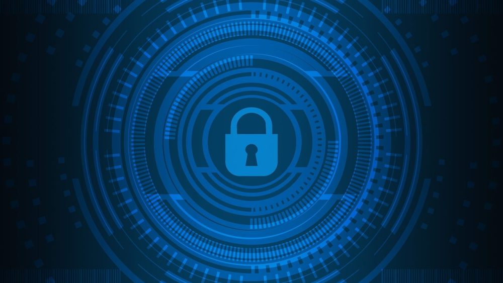 Free cyber security technology network illustration