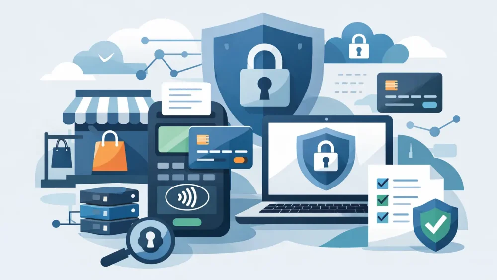 Example PCI compliance technology stack for retail