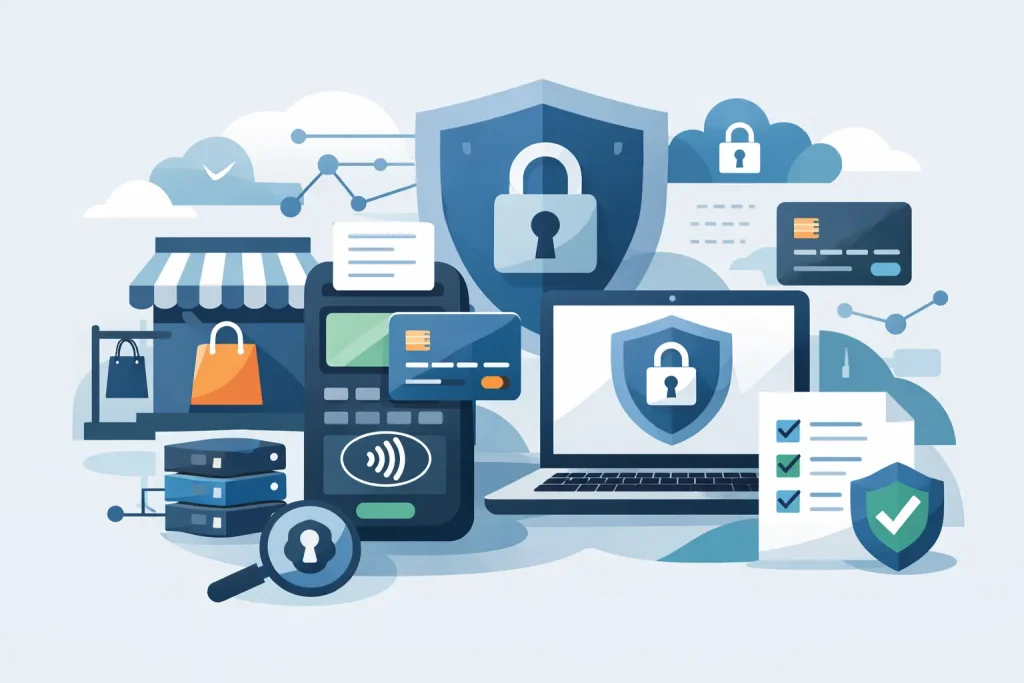 Example PCI compliance technology stack for retail