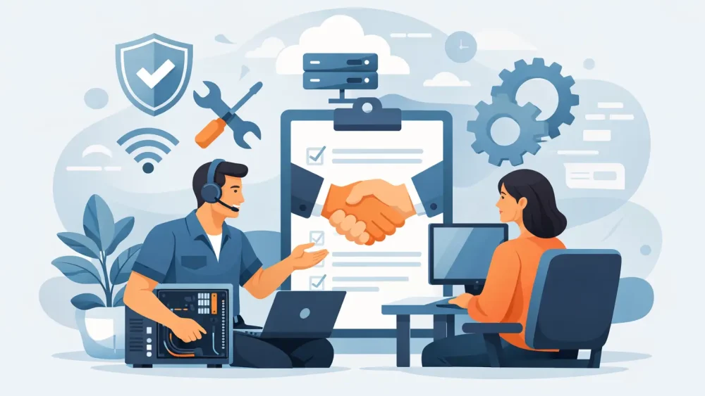 What an on site IT support contract should cover
