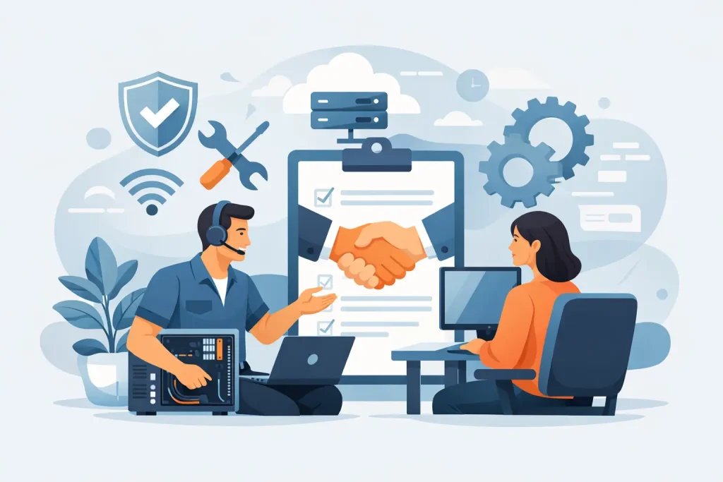 What an on site IT support contract should cover