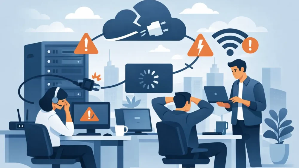 What Causes Internet Downtime at Work?
