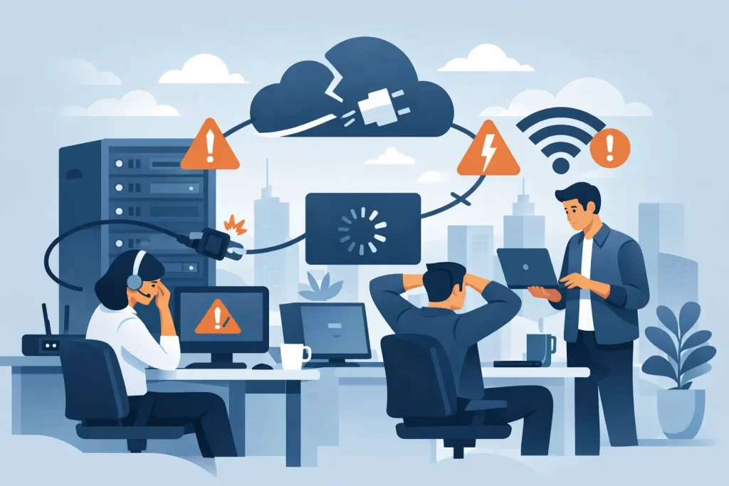What Causes Internet Downtime at Work?