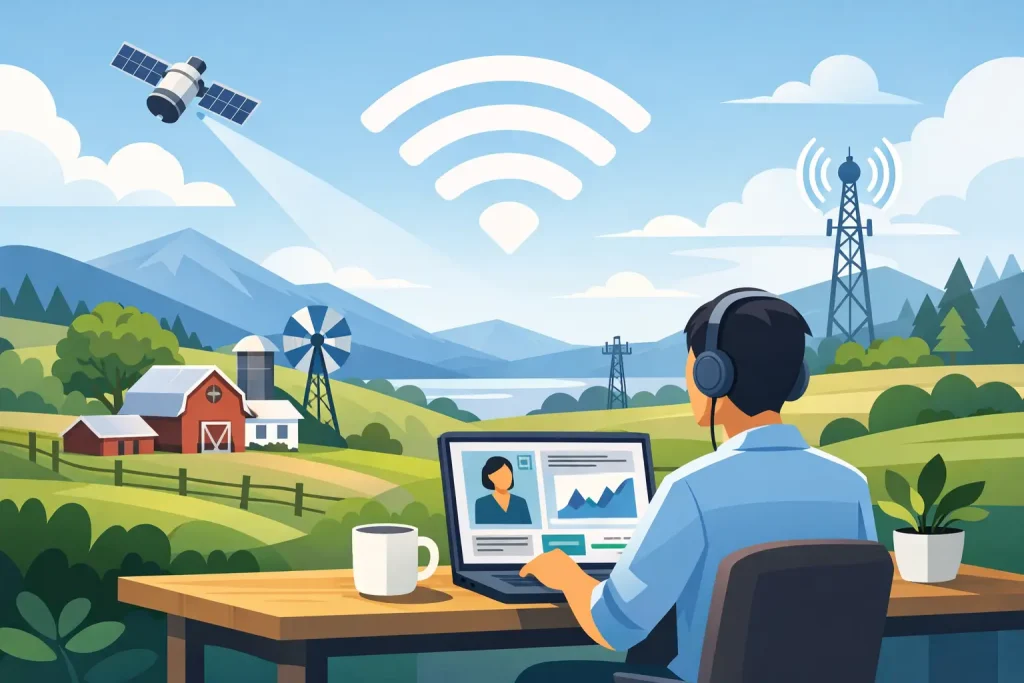 Rural Internet for Remote Work That Holds Up