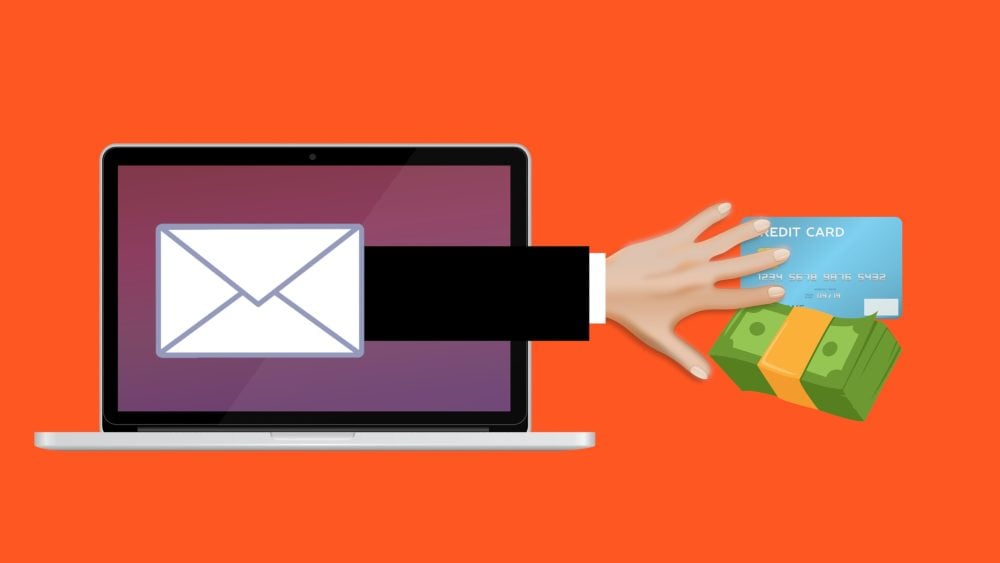 Free scam phishing fraud illustration